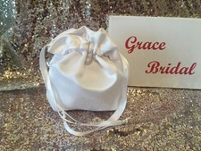 WHITE SATIN DOLLY BAG IDEAL