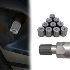 10pcs TPMS Dust Caps Grey Plastic Tyre Pressure Sensor Valve for Car Accessories