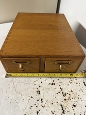 Two (2) Drawer Library Card