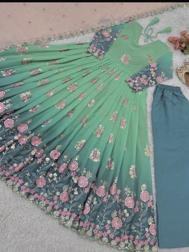 Bollywood style faux georgette - bollywood,