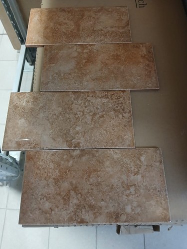 Buff brown ceramic tile - tile,