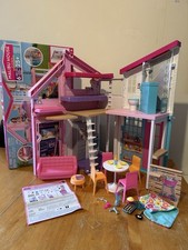 Barbie Malibu House Excellent Condition With Box And Instructions