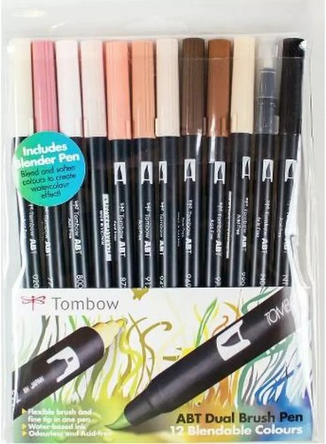 Tombow brush pen colour - pen, 12