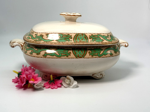 Antique georgian tureen booths - georgian,