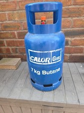 Empty 7kg Butane Calor Gas Bottle Blue Full