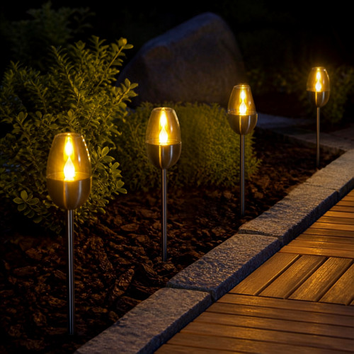 Solar led stake lights - solar, set
