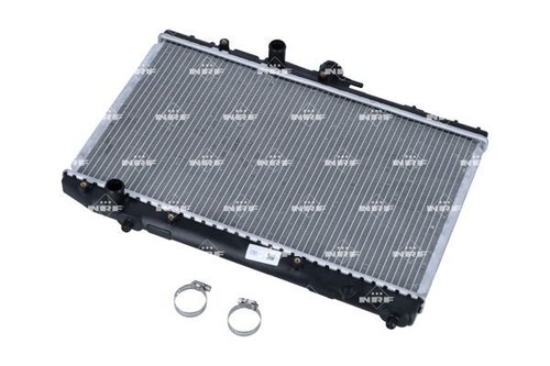 Engine cooling radiator with - cooling,