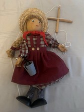 Vintage Wooden Marionette Farm