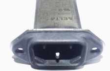 5 x Delta 01DEEG3B 1A mains filter chassis mount IEC inlet plug 