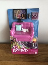 Barbie dream house Playset with Kitten, Furniture, Tv , Game & Snacks