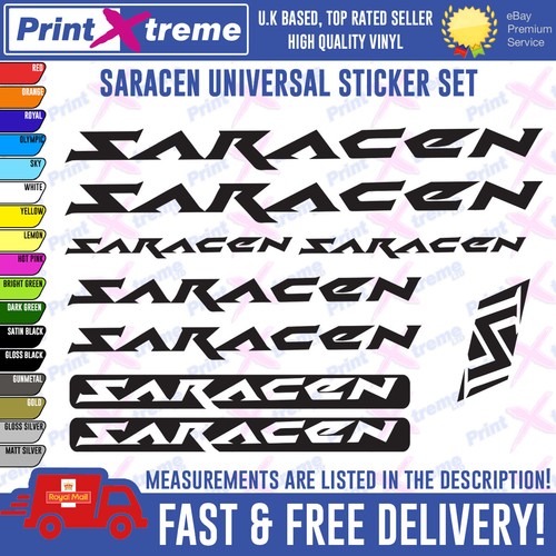 Saracen universal vinyl decals - saracen,