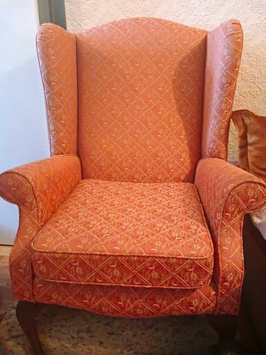 Vintage wingback armchair - vintage,