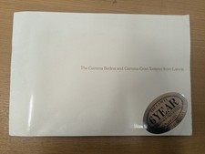 Lancia Gamma orignal sales brochure covering Berlina & GT models circa late 70s