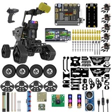 Robot Car Kit, 2 in 1 Smart Robotics Arm Building Toy for Raspberry Pi Python C
