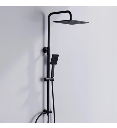 Matt black square way - black,