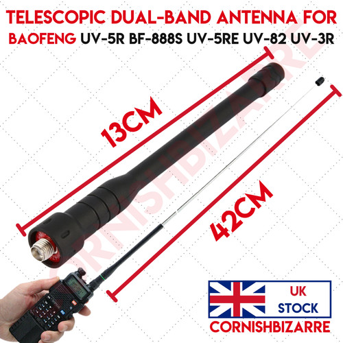 Telescopic dual band antenna - dual,