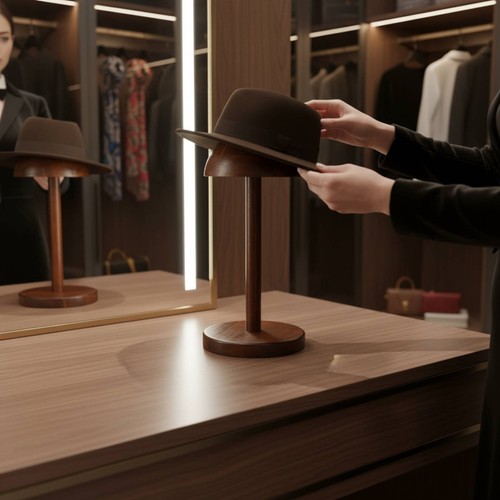 Vintage hat display - hat, stand
