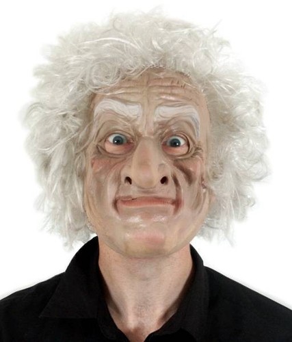 Old man mask - grandad, /