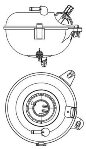 Coolant expansion tank mahle - coolant,