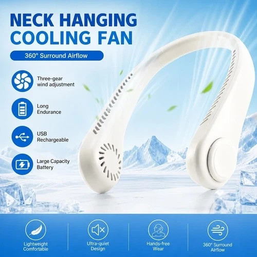 Neck fan hands - hands, bladeless