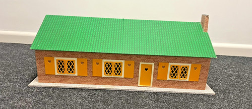 Vintage handmade dolls house - dolls,