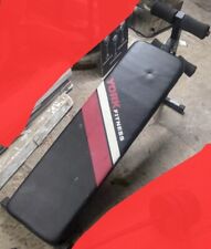 York Fitness Black Red Sit Up Decline Bench Used Weightlifting Free UK Delivery