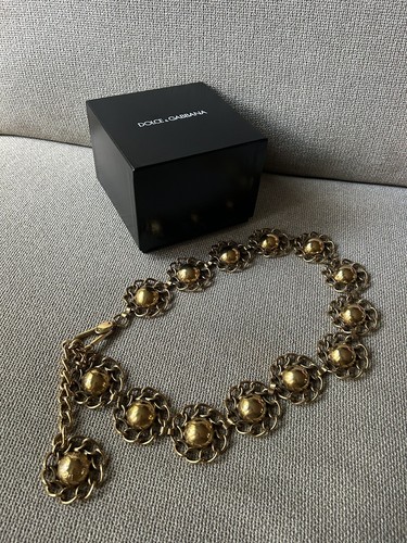 Dolce gabbana gold belt - dolce,