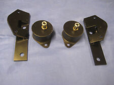 MG PAIR MGB V8 METAL ENGINE MOUNTING BRACKETS & RUBBERS ROVER v8 conversion M1B