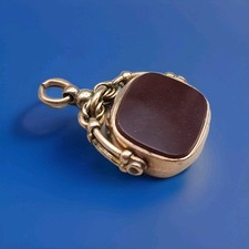 Antique 9ct Gold Spinner Fob