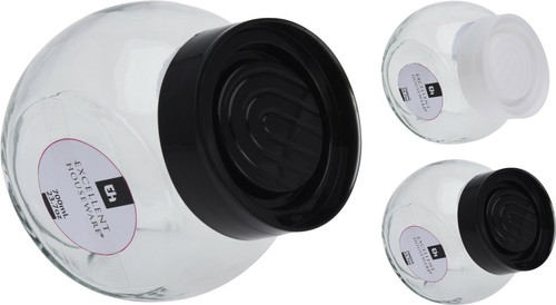 Set glass storage jars - set, of