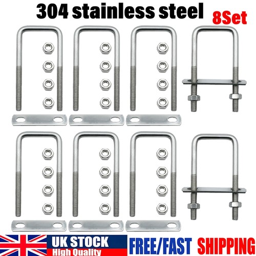 Set square bolts 40mm - square, u-bolts