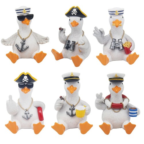 Ceramic seagull ornament - ceramic,