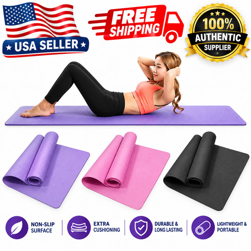 Thick gym exercise mat - thick,
