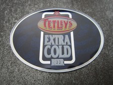 Tetley's Extra Cold Plastic Oval T Bar Pump Badge