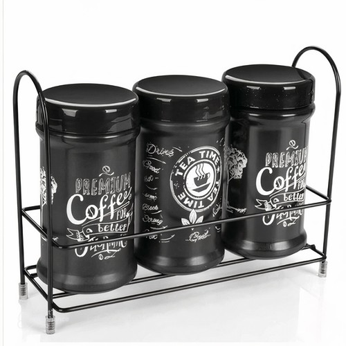 3pc glass storage jars - 3pc, 660ml