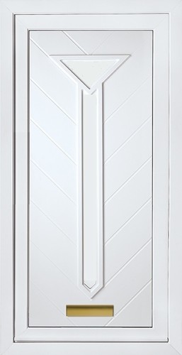 White full height upvc - white,