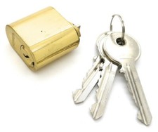 Scandinavian Oval Door Lock External Cylinder Barrel For Assa Ruko Locks Brass