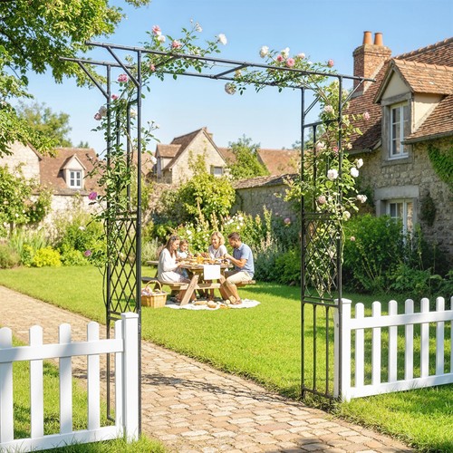 Garden arch coated steel - garden,