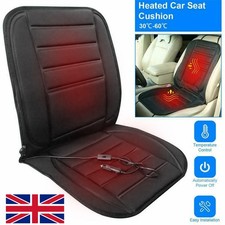 12V Car Seat Pad Cushion Cover Heating Heater Heated Cold Warm Winter Black UK