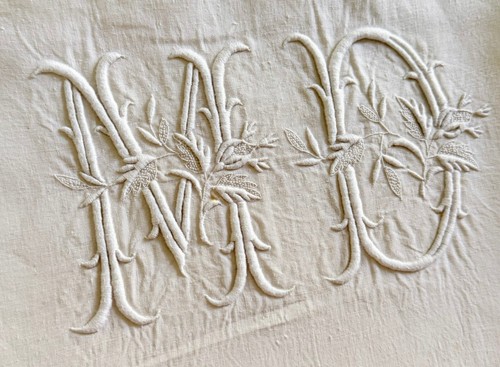 Large antique french linen - french,