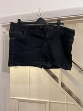 F& F Women's Blue Denim Shorts Size 18