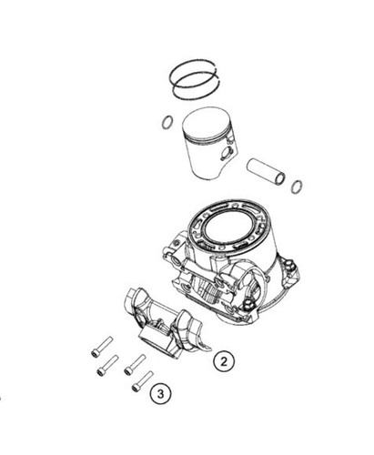 Ktm cylinder piston - piston, kit