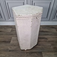 Retro Linen Storage Ottoman