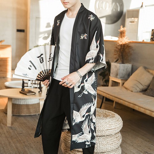 Men japanese kimono coat - kimono,