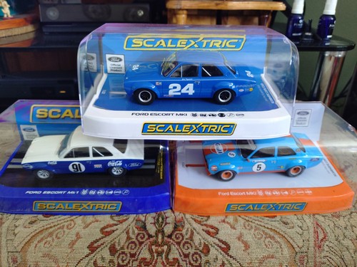 Scalextric ford escorts - escorts, x3