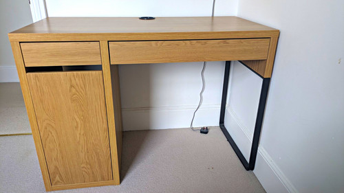 Ikea micke desk with - ikea,