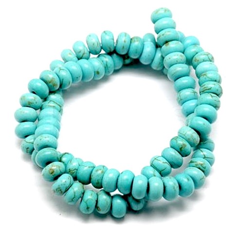 135pcs rondelle howlite - 135pcs,