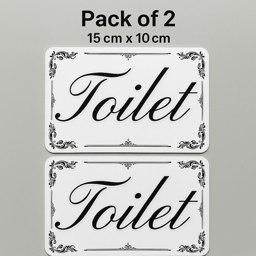 Sticker toilet door sign - 2,