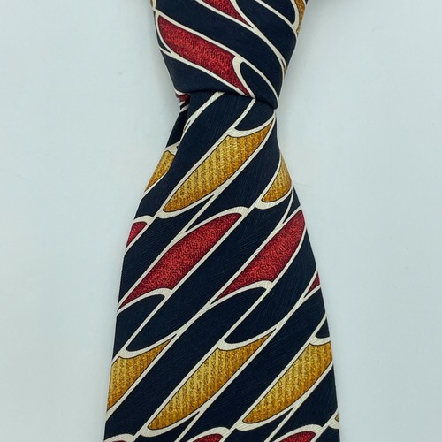Perazzi mens silk tie navy - navy, red