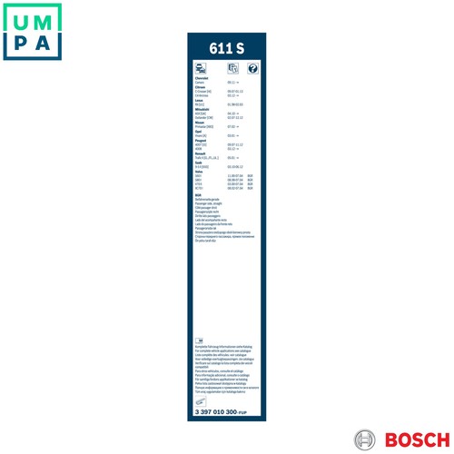 Wiper blade 397 010 300 - 300, for